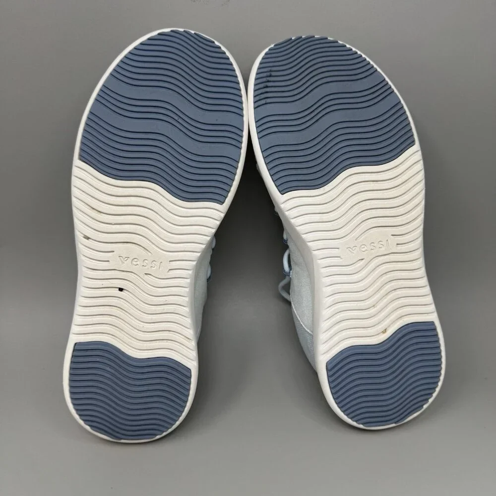 Vessi Cityscape Classic Shoes Womens 9 Blue Athletic Comfort Knit Sneakers